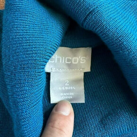 Chicos High neck long sleeve top women's 2 (L) - Picture 5 of 7